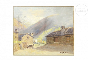 多明戈·索莱尔·吉利 Domingo Soler Gili（1871–1951）《乡村房屋》