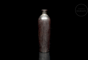 Jarrón soliflor de madera, dinastía Qing