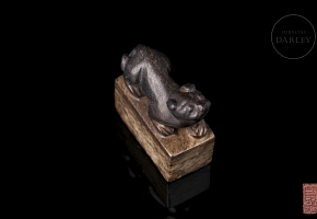 Jade seal ‘Feline’, Ming dynasty