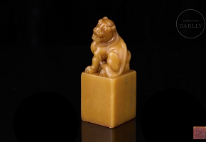 Shoushan seal ‘Protective Beast’, Qing dynasty
