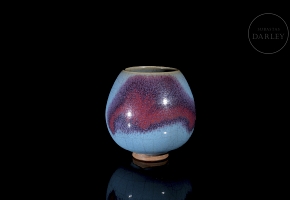 Ceramic bowl with Junyao glaze, Song style