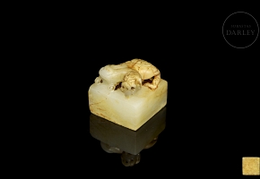 Sello de jade tallado