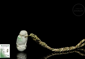 Natural jadeite pendant