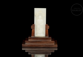 Placa de jade blanco