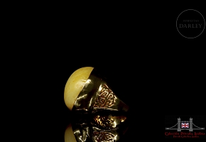 Gold-plated ring with