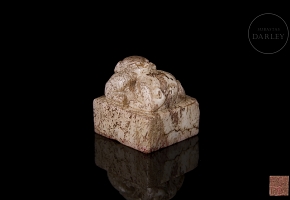 Carved jade ‘Dragon’ seal, Ming dynasty