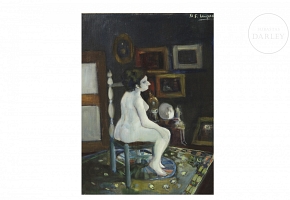 Manuel Fernández Luque (1919–2005) ‘Nude with Rug’
