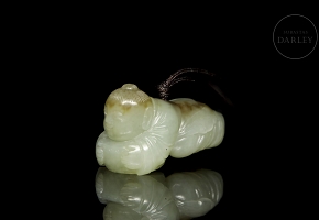 Jade pendant “Reclining Child,” 20th century