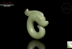 Jade pendant “Dragon in C”, Hongshan culture