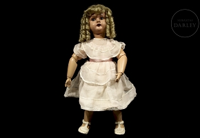 Muñeca articulada de composición, Europa, med. s.XX