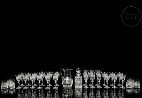 Bohemian glassware set, 20th century