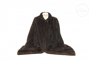 Long vision fur coat