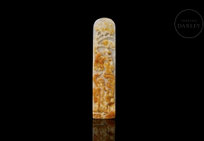 Jade pendant ‘Old Man under the Tree’, Qing dynasty