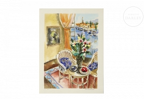 迈克尔·罗森万 (1963) 《花瓶与水果》 Michael Rozenvain