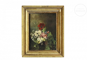 Ricardo Manzanet (1853–1939) “Flowers,” 1882