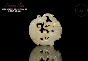 Colgante de jade blanco