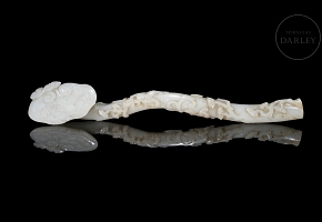 Cetro ruyi de jade blanco