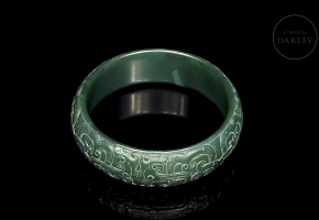 Brazalete de ágata verde, dinastía Han