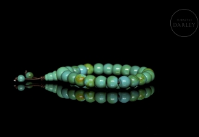 Twenty-three turquoise bead bracelet, 20th century
