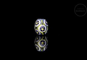 Liuli bead ‘Floral Pattern’, Tang dynasty