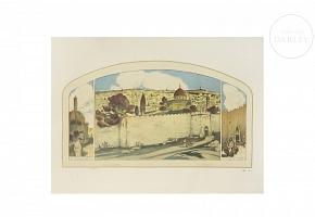 Abel Pfeffermann Pann (1883–1963) ‘View of Jerusalem’