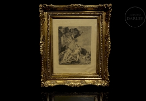 Grabado según obra de Boucher 