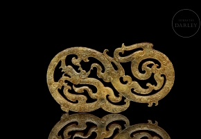 Jade ornament ‘Dragon’, Han style