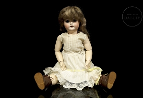 Gran muñeca de porcelana, Europa, ca.1900-1915