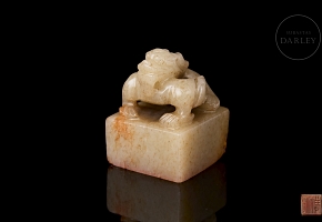 Hetian jade seal ‘Dragon’, Qing dynasty