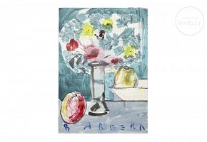 Juan José Barberá (1954) ‘Still life with apples’