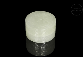 Caja de jade blanco