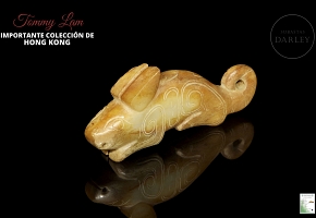 Carved jade figure ‘Mythical beast’, Zhou dynasty