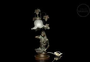 Table lamp ‘Female nude’, 20th century