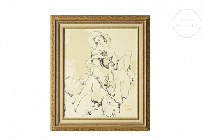 Bernard Dufour (20th-21st century) ‘Ladies at Rest’