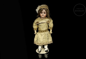 Muñeca de porcelana, Catterfelder Puppenfabrik, Alemania, c. 1910-1920