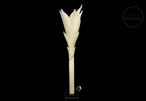 Sculptural floor lamp by Rougier, ca. 1970