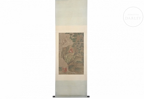 Chinese painting ‘Sage with Dragon’, signed Cui Zizhong