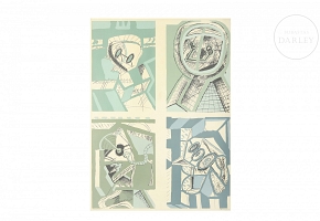 Luis Gordillo (1934) “Set of portraits”