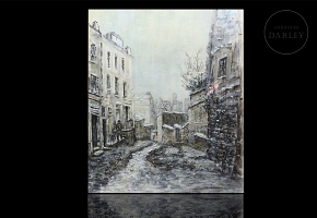 Juan Sevilla Sáez (1922) “Vista de calle”
