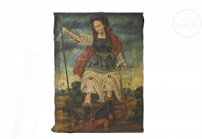 Colonial School, 18th century, “St. Michael the Archangel”