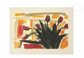 Emilio Pascual (20th - 21st century) ‘Tulips’, 1985