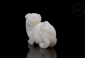 Figura de jade blanco 