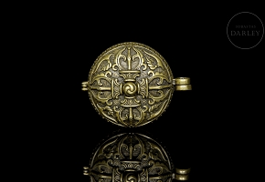 Pequeña caja de bronce, Tíbet, s.XIX-XX