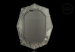 Espejo veneciano de cristal, s.XX