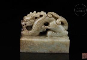 Jade seal ‘Dragon’, Qing dynasty
