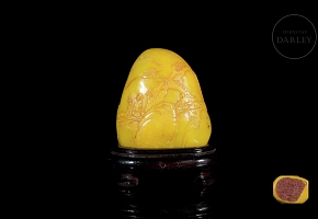Shoushan stone seal ‘Scene on the Bridge’, Qing dynasty