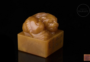 Shoushan seal ‘Great Lion’, Qing dynasty