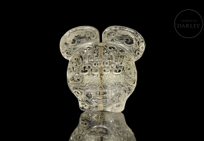 Colgante de cuarzo blanco