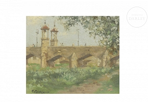 维德盖尔 F. Verdeguer（20世纪）《图里亚河河床》