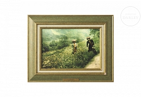 彩色照片复制品，《采花》，2003年